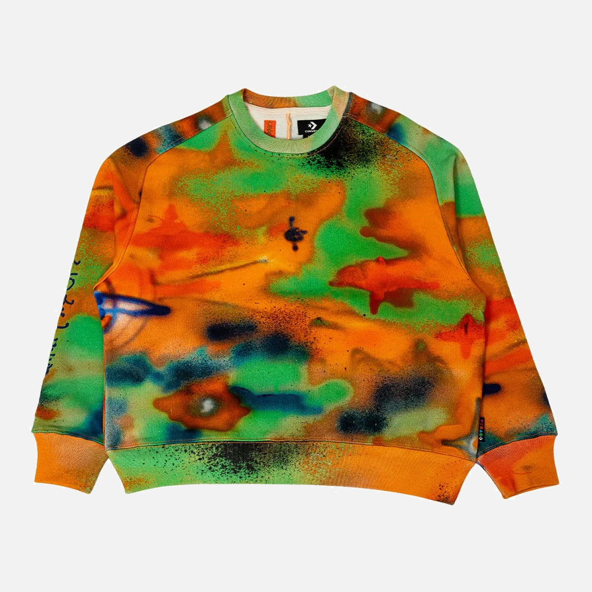 Converse X Come Tees Men's Shapes Fleece Crew Sweatshirt - Comfortable & Stylish for Casual Wear, Street Fashion & Everyday Outfits