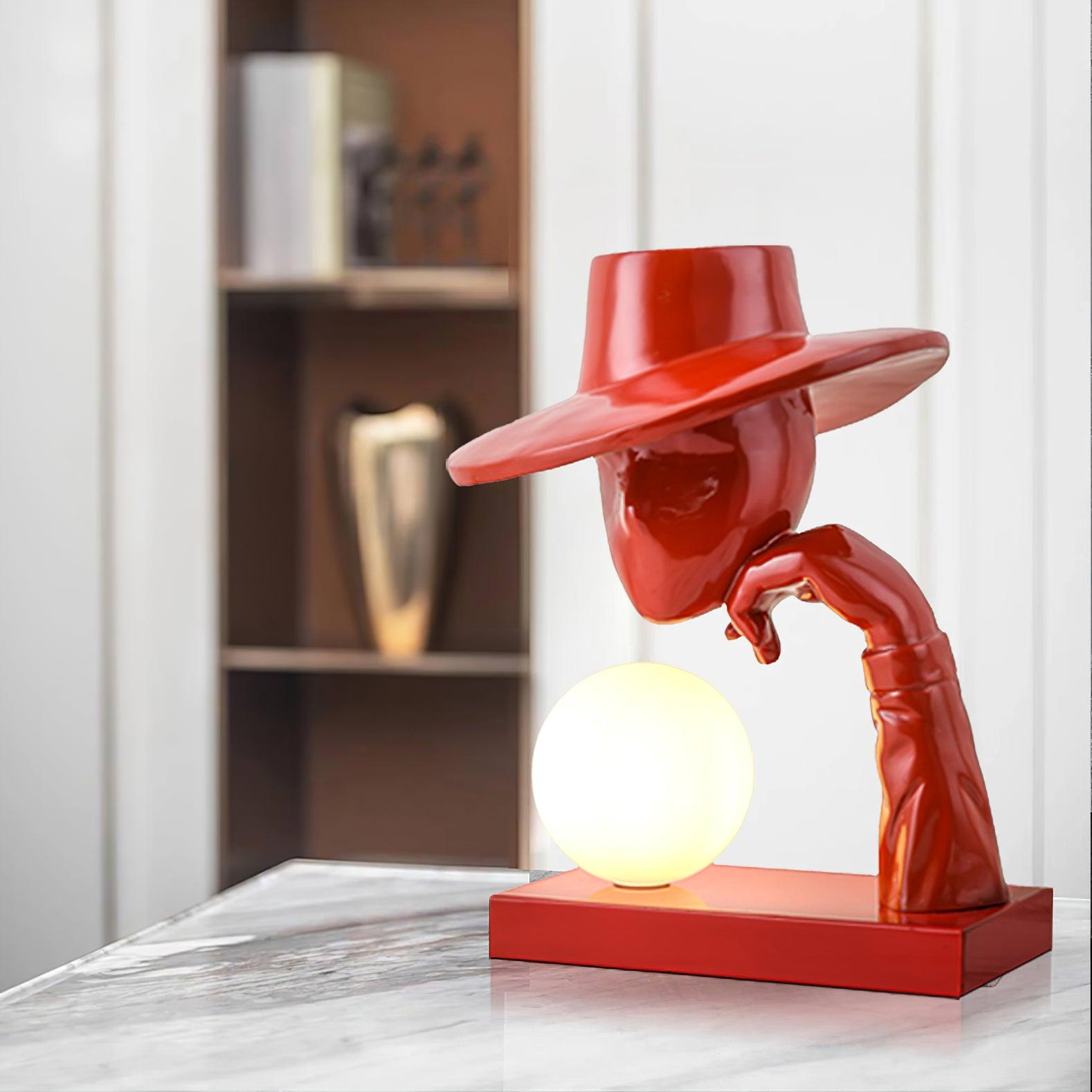 Juni Resin Novelty Lamp - Unique Handmade Resin Night Light for Home Decor, Bedroom, Living Room, and Gifts | Perfect for Relaxation, Ambiance, and Aesthetic Lighting