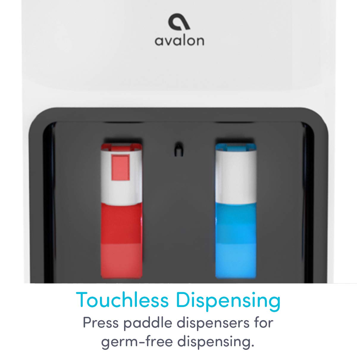 Avalon Top Loading Water Cooler Dispenser with Hot & Cold Water - Child Safety Lock, Slim Space-Saving Design for Home & Office - Compatible with 3 & 5 Gallon Bottles - UL Certified - Perfect for Kitchens, Break Rooms and Dormitories