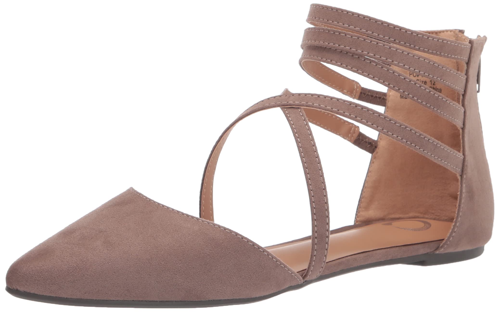 Journee Collection Women's Comfortable Ballet Flats - Lightweight Slip-On Shoes for Work, Travel & Everyday Wear