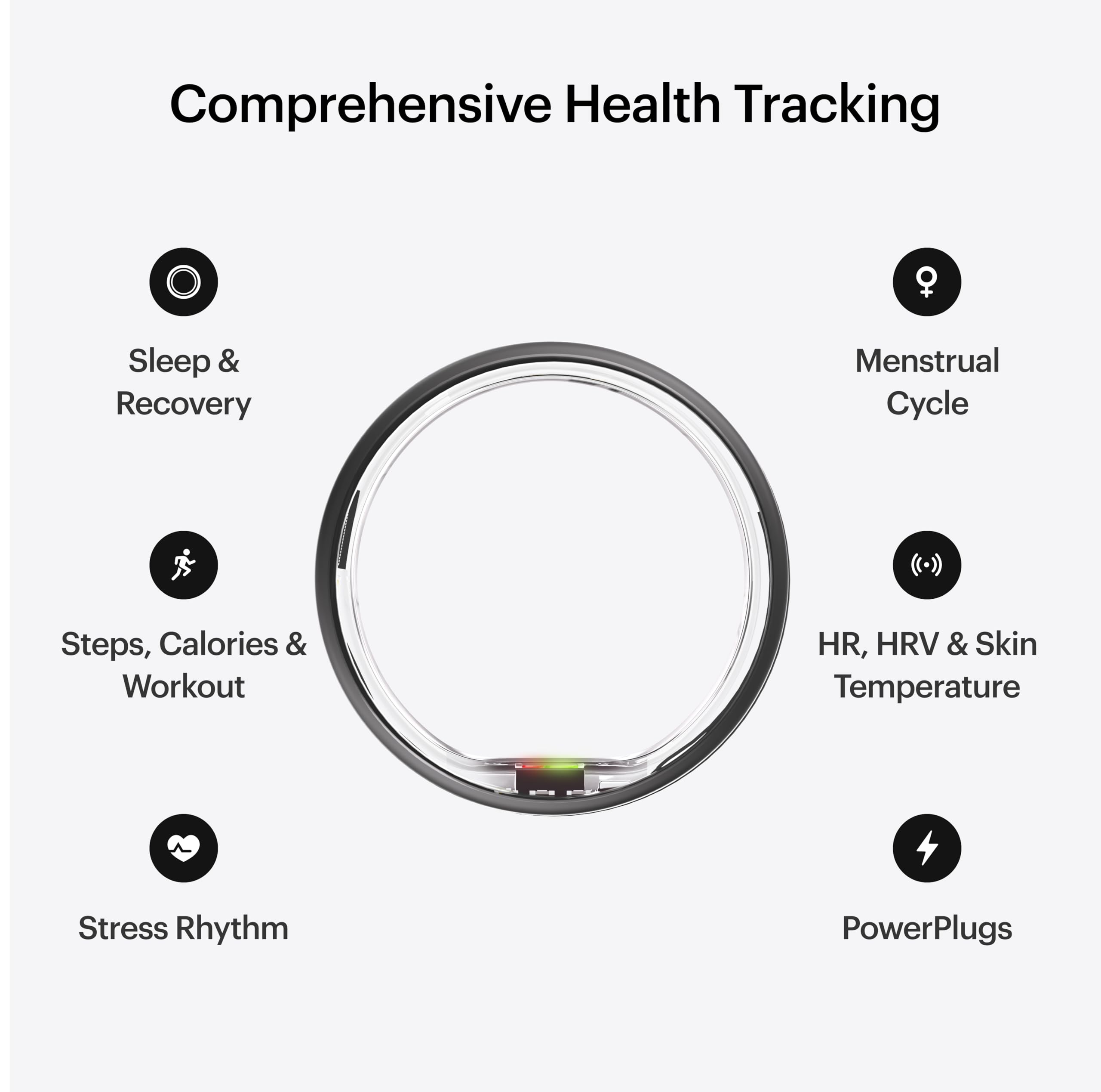 ULTRAHUMAN Ring AIR - Smart Ring for Sleep Tracking & Fitness Monitoring, Health Tracker for Women & Men (No Subscription Fee for Basic Features) - Perfect for Nighttime Sleep Analysis & Daily Activity Tracking