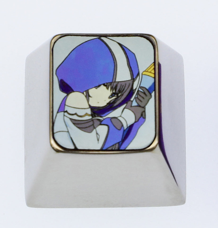 Alina Executioner 1U Titanium Alloy Custom Keycap - Anime, Gaming & Novel Character Metal Art Keycap for Mechanical Keyboards - Perfect for Cosplay, Collectors & Keyboard Enthusiasts