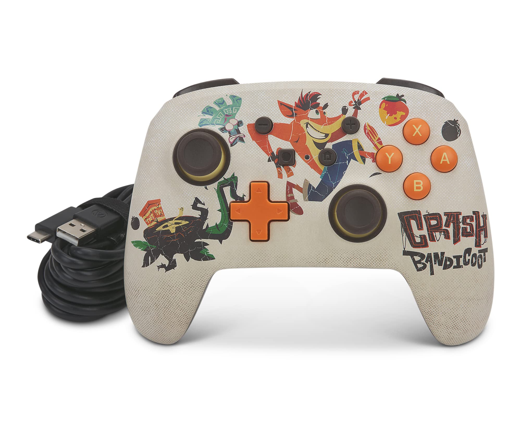 PowerA Enhanced Wired Controller for Nintendo Switch - Quantum Crash | Ergonomic Gamepad with Dual Vibration & Programmable Buttons | Perfect for Mario Kart, Smash Bros & Long Gaming Sessions