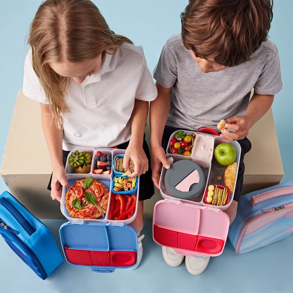 Large Bento Lunch Box for Kids - Insulated & Leak-Proof Blue Blaze Design - Perfect for School, Picnics & Outdoor Activities
