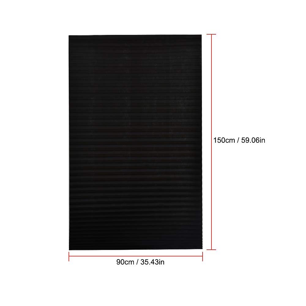 Decdeal Cordless Blackout Pleated Window Shades - 35