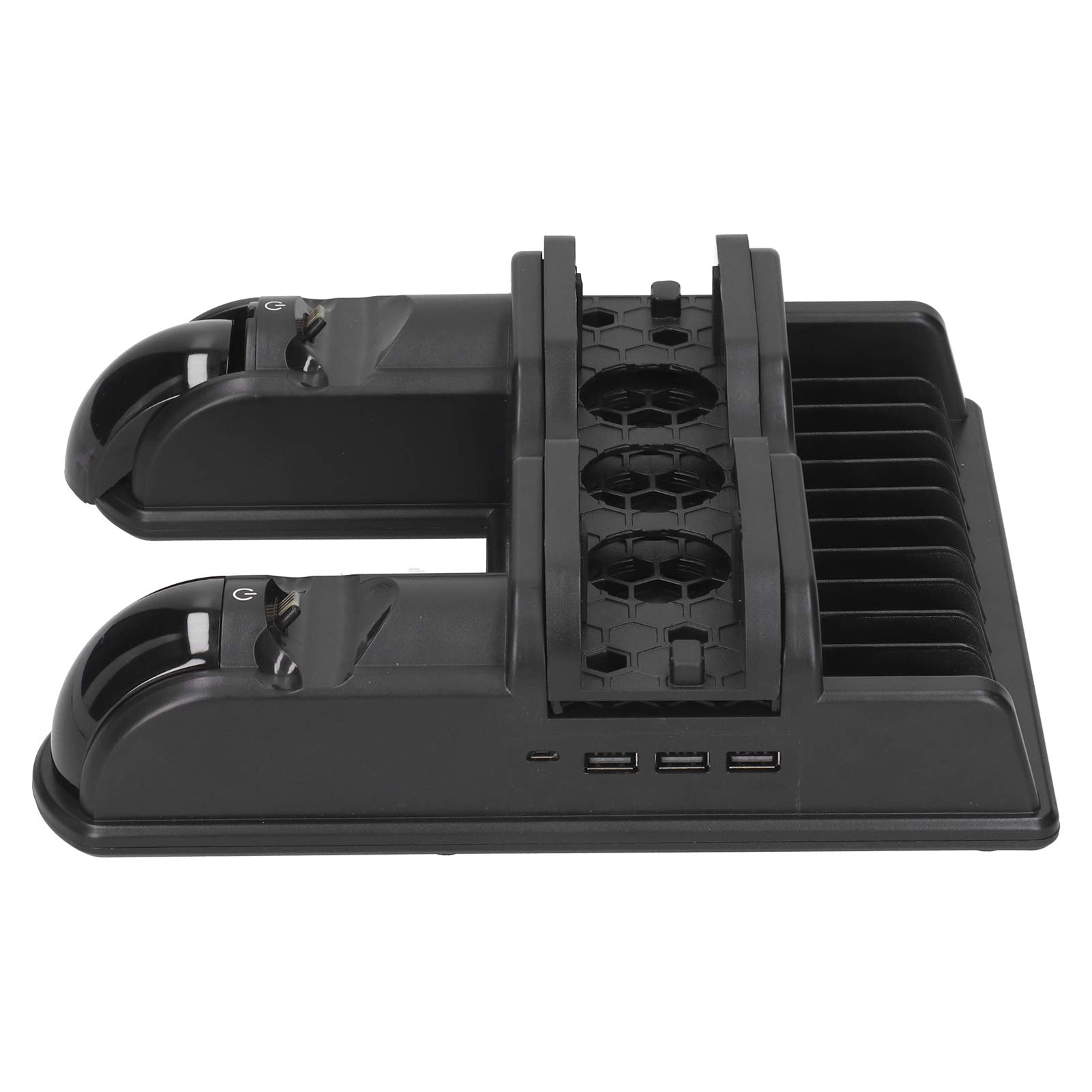 Slim Pro Gaming Console Stand with Cooling Fan - Efficient Heat Dissipation for PS5, Xbox Series X/S - Perfect for Gaming Setup & Home Entertainment System