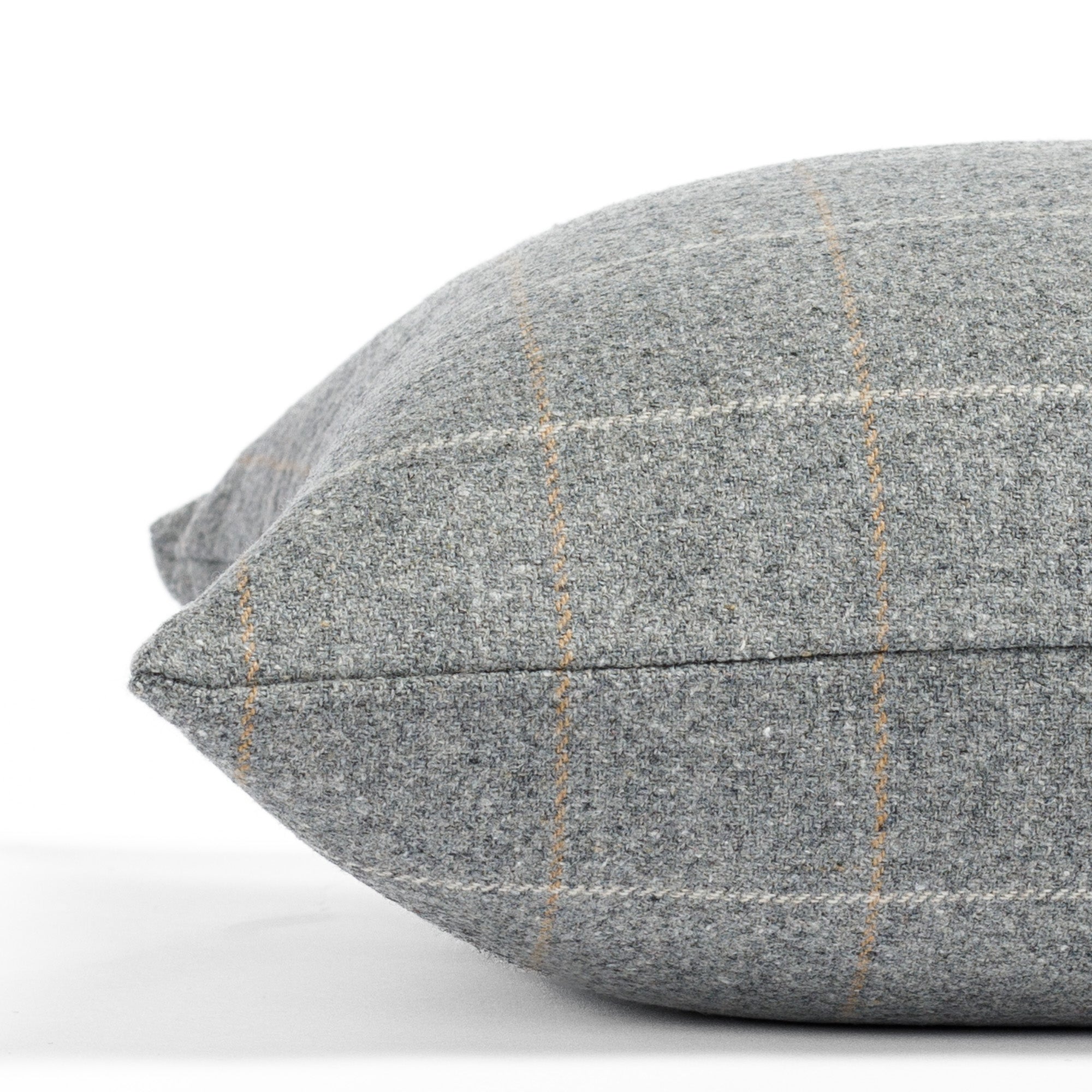 Addison Plaid 14x20 Lumbar Pillow Cover in Flagstone - Decorative Throw Pillow for Sofa, Bed & Home Decor