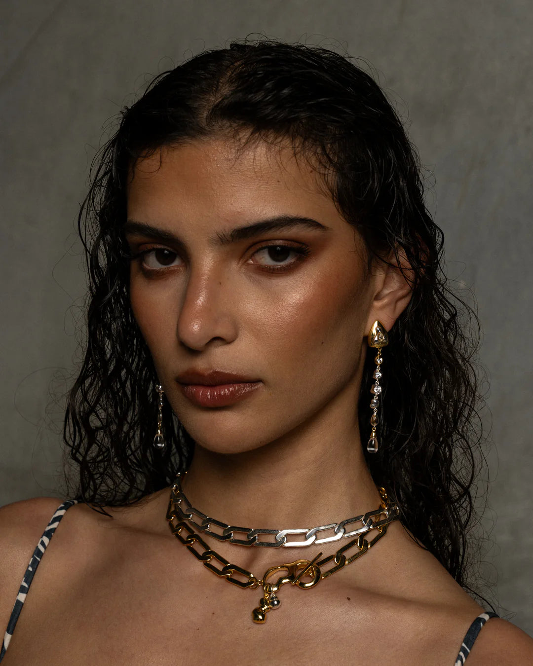 ESTELLE EARRINGS - Elegant Gold-Plated Hoop Earrings for Women | Perfect for Parties, Weddings & Everyday Wear