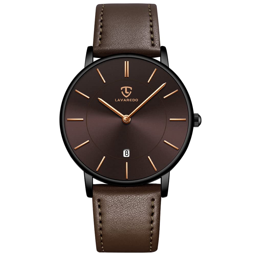 BEN NEVIS Men's Minimalist Analog Watch with Date Display & Genuine Leather Strap - Stylish Fashion Accessory for Business, Casual & Everyday Wear