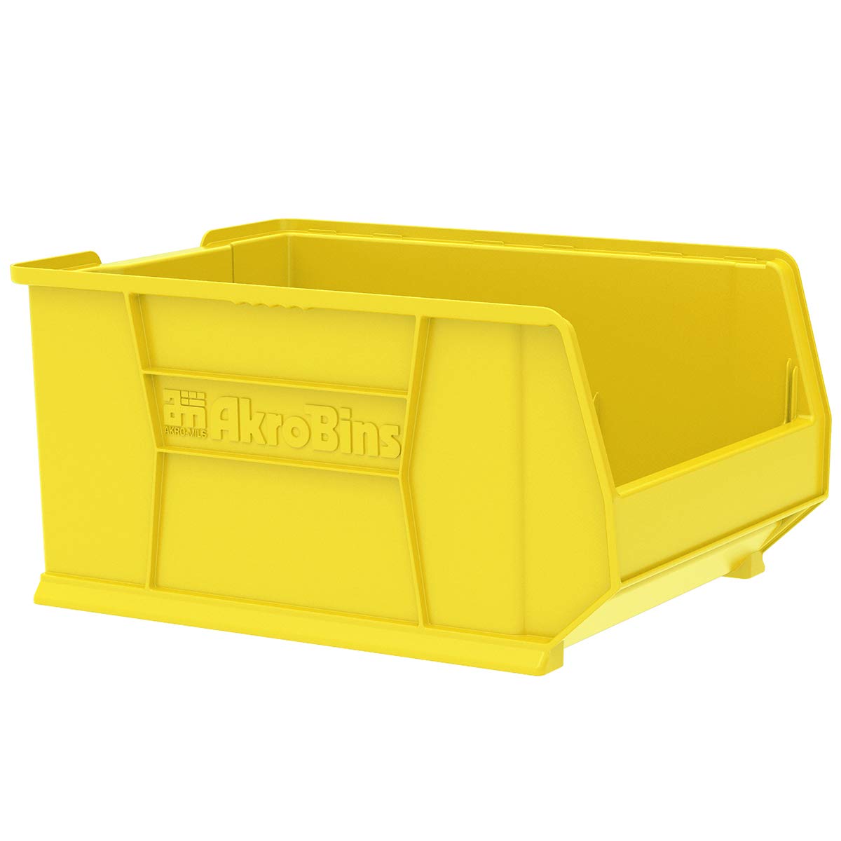 Super-Size Akro-Mils 30289 AkroBins Plastic Storage Containers - 24x18x12 Inch Stackable Organizer Bins for Garage, Classroom & Warehouse - Yellow (1-Pack) - Perfect for Tool Storage, Office Supplies & Bulk Item Organization