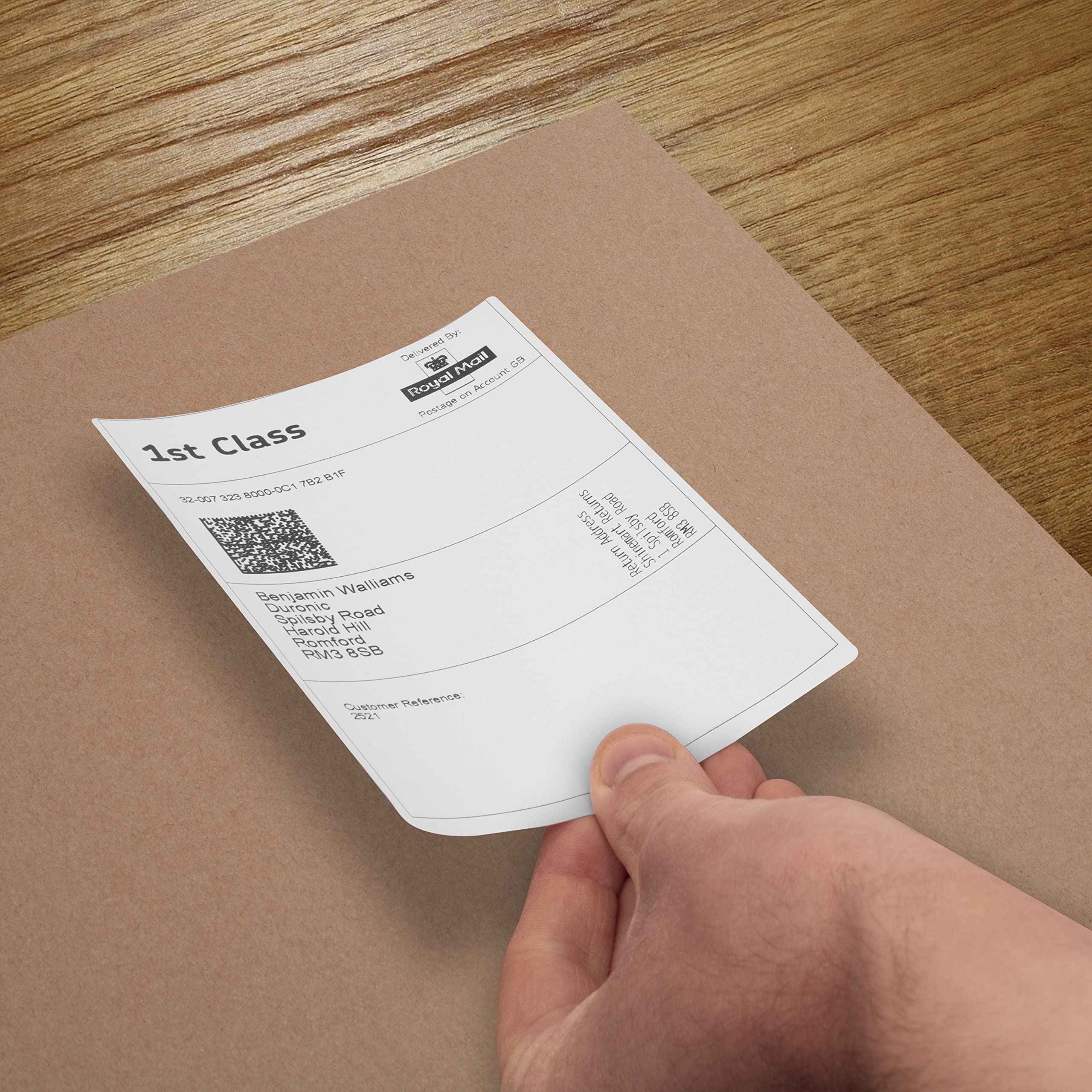 Duronic Thermal Labels LL4X6 [24,000 Labels 48 Rolls] | 100x150mm (4x6 Inch) Self-Adhesive Shipping Labels for Etsy, Shopify, eBay, Amazon | Compatible with Royal Mail, FedEx, UPS, Hermes | Perfect for Small Business & E-commerce Shipping