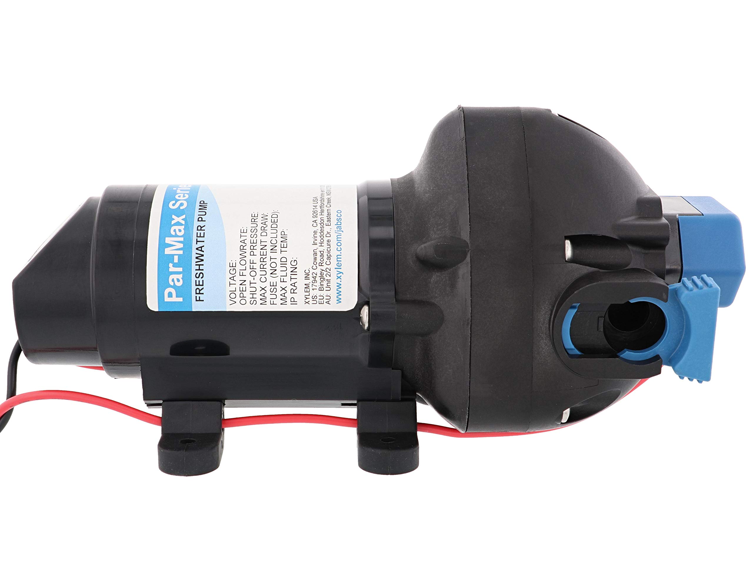 Jabsco Par-Max 2 12V Water Pressure Pump - 2 GPM, 35 PSI - Marine & RV Fresh Water System Pump for Boats, Campers, Off-Grid Living