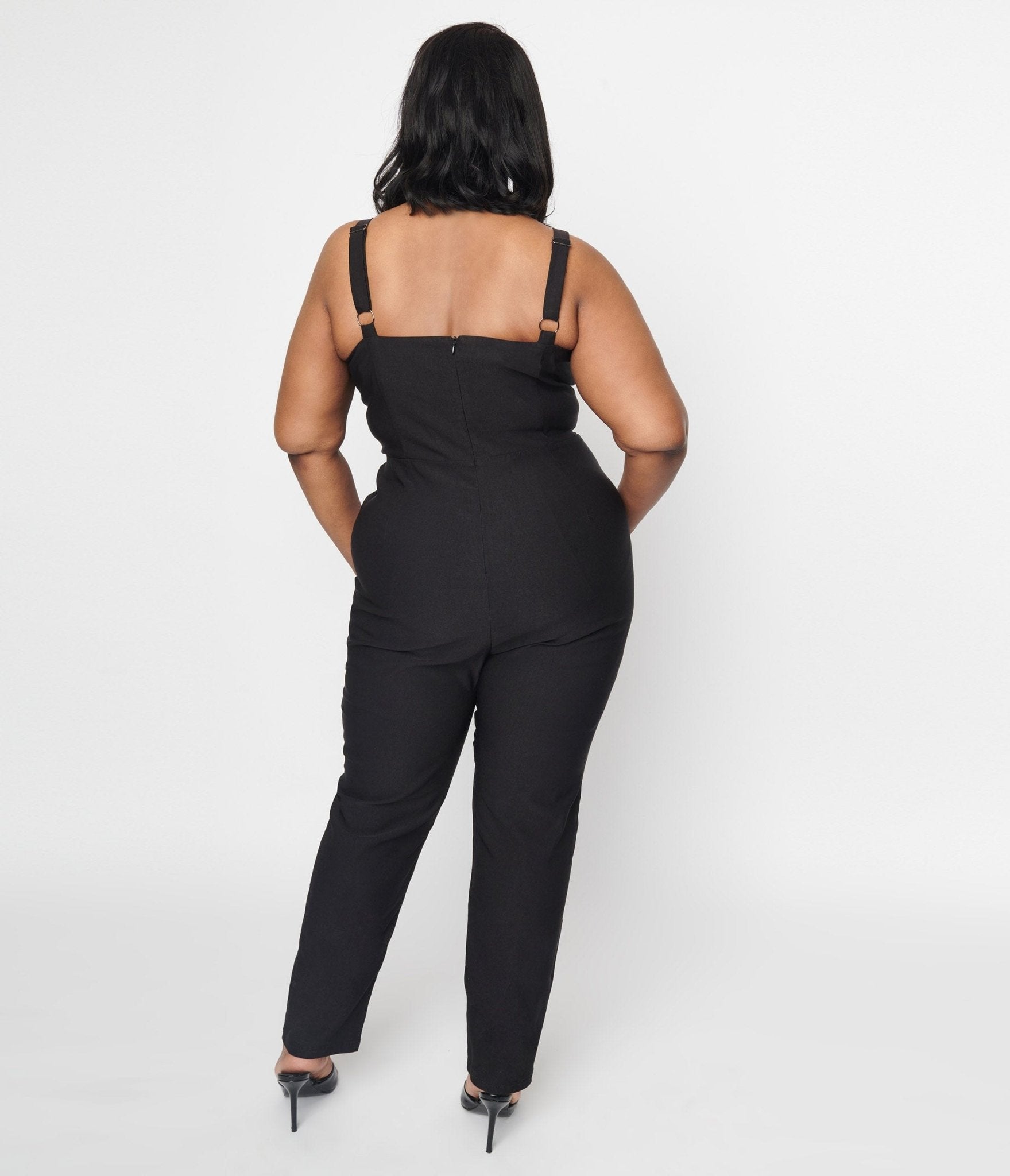 Elegant Black Tuxedo Jumpsuit for Women - Formal Evening Wear & Special Occasion Outfit | Perfect for Weddings, Galas, and Cocktail Parties