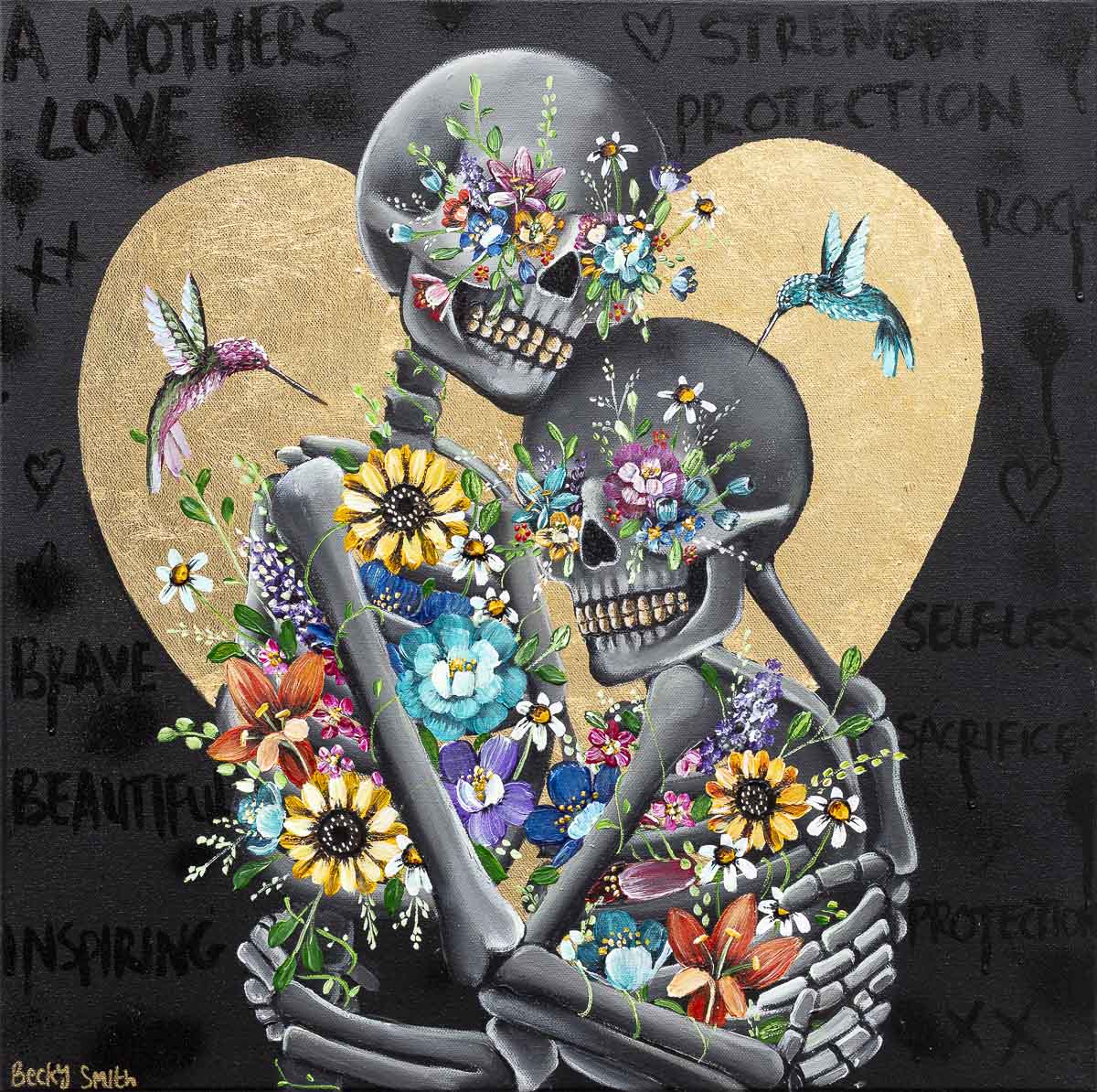 Original 'A Mother's Love' Wall Art - Heartwarming Home Decor for Living Room, Bedroom & Nursery | Perfect Gift for Mother's Day, Birthday & Housewarming