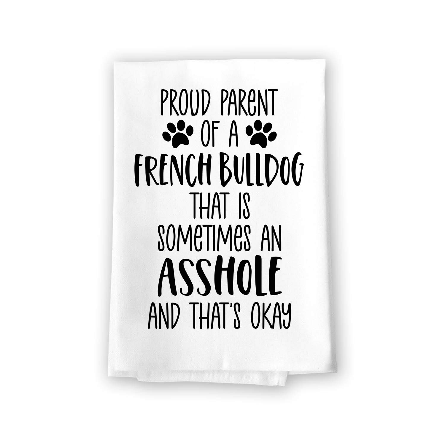 Funny French Bulldog Kitchen Towels - Absorbent Pet Gifts for Dog Lovers
