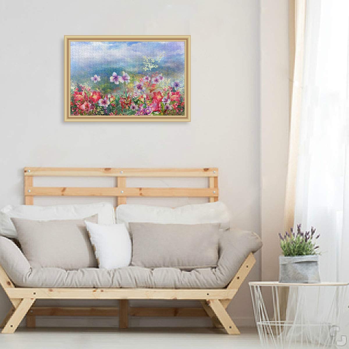ALAZA 500-Piece Jigsaw Puzzle for Adults - Floral Landscape Art Painting, Buffalo Games | Perfect for Home Decor, Relaxation & Family Game Night