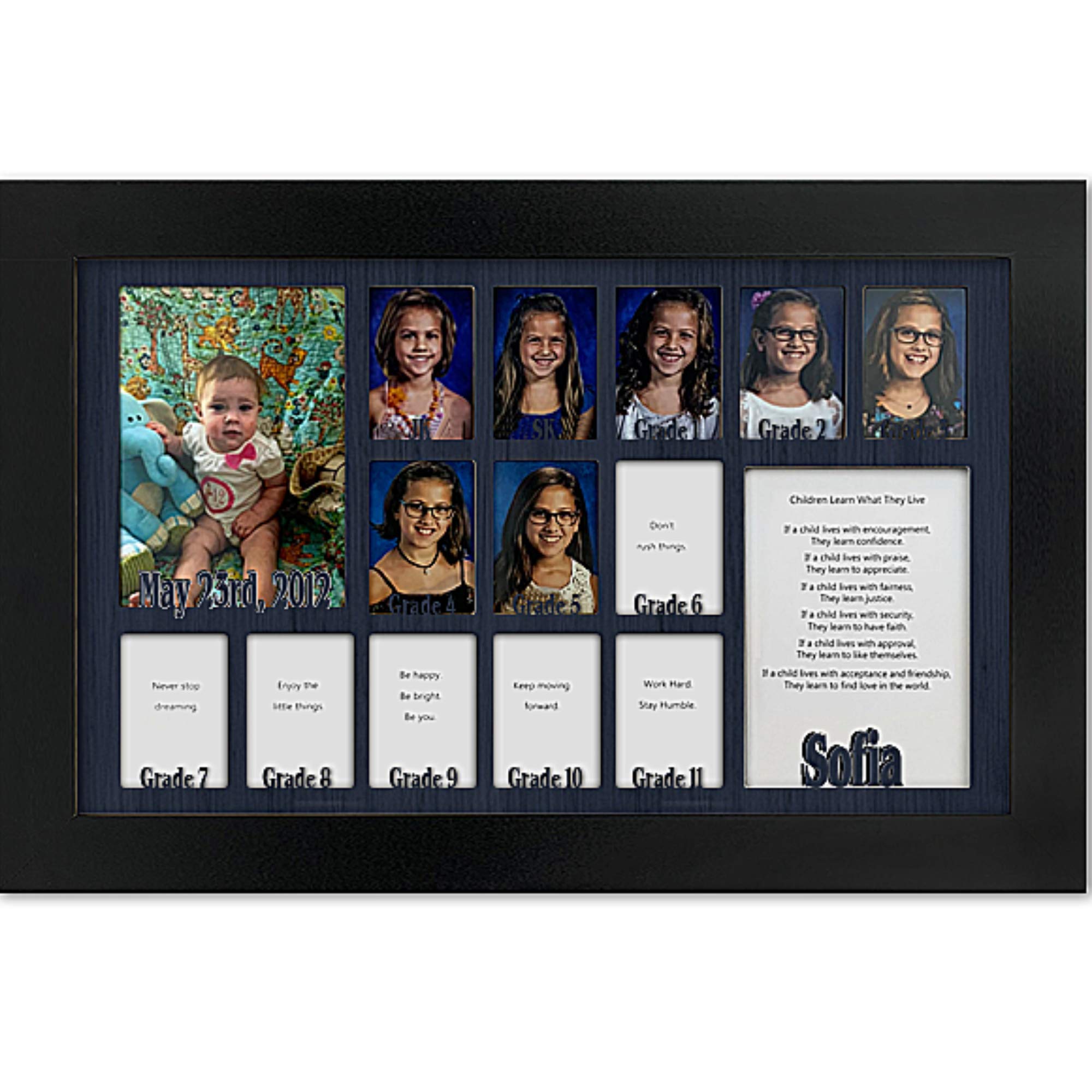 Personalized Northland School-Years Picture Frame - Holds Twelve 2.5