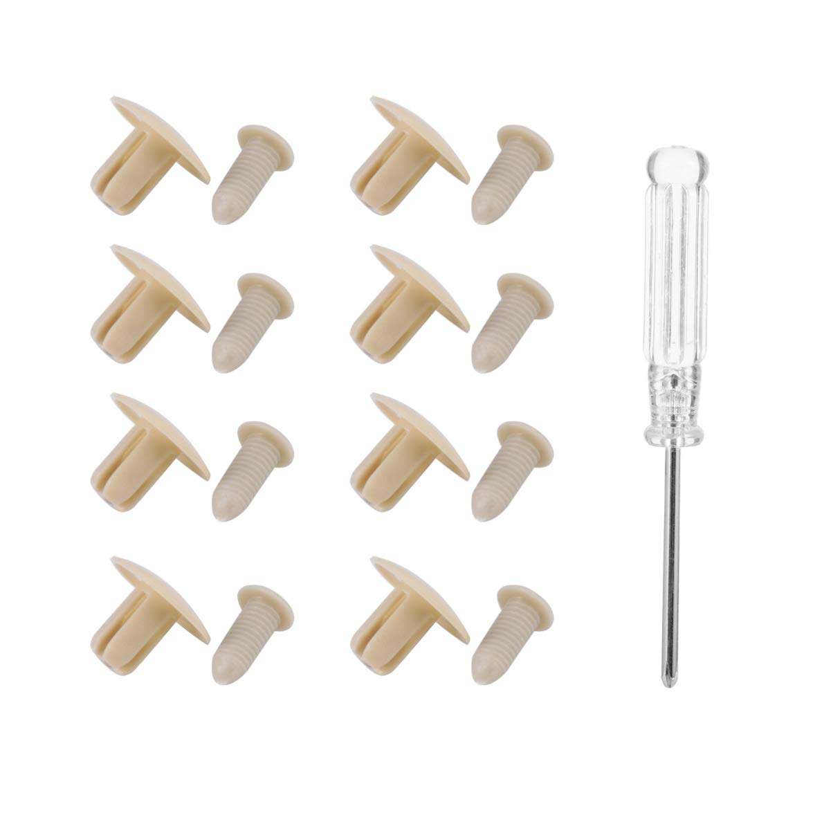 50pcs Auto Push Retainer Clips - Car Door Trim Panel Fasteners & Bumper Rivets | Durable Plastic Expansion Buckles for Vehicle Body Repair & Interior Maintenance | Perfect for DIY Auto Fixes & Professional Garage Use
