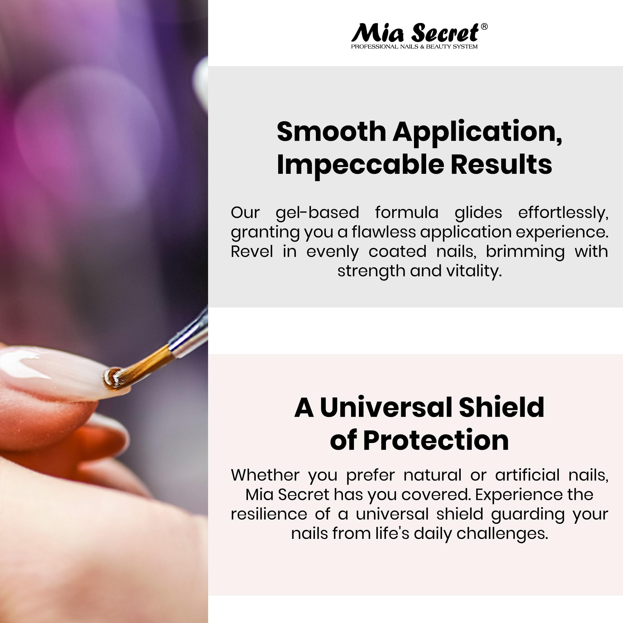 Mia Secret Professional Nail Growth Treatment with Garlic Extract (0.5oz) - Strengthen & Repair Brittle Nails for Healthy Growth - Perfect for Salon Use & At-Home Manicures