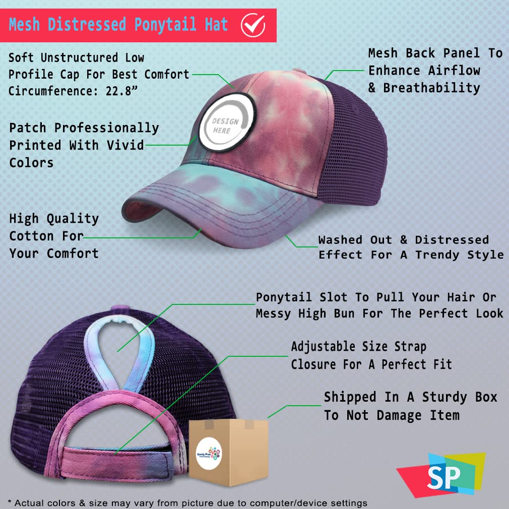 Speedy Pros Women's High Ponytail Cap - Bacon Lovers Gift for Fitness & Workouts