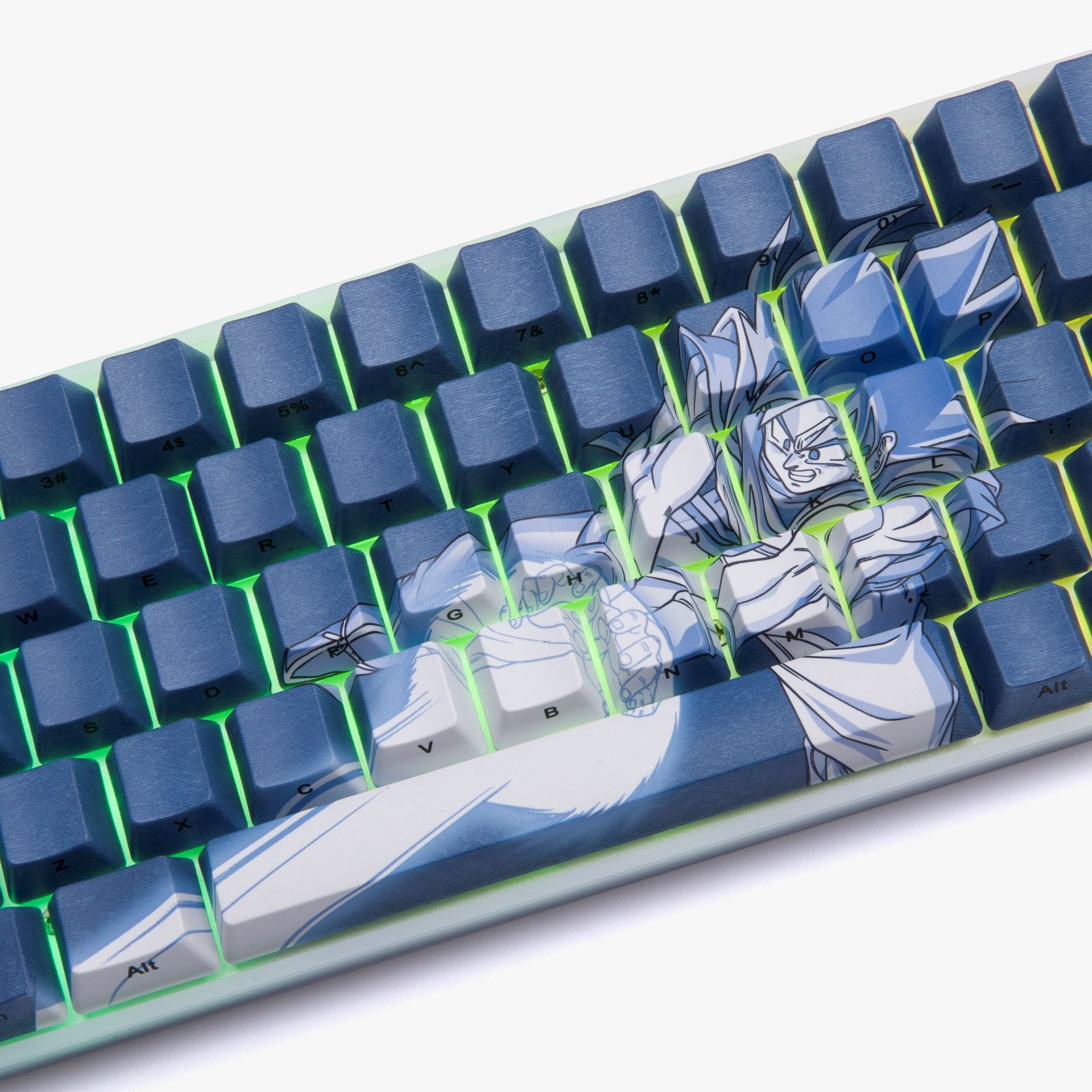 DBZ x HG Basecamp 65 Mechanical Keyboard - Goku Themed Custom Gaming Keyboard with RGB Backlight | Perfect for Anime Fans, Esports & Office Work