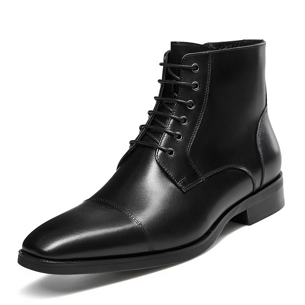 GIFENNSE Men's Dress Boots | Formal Chelsea Boots for Men | Stylish & Comfortable Leather Boots for Office, Wedding & Business Events