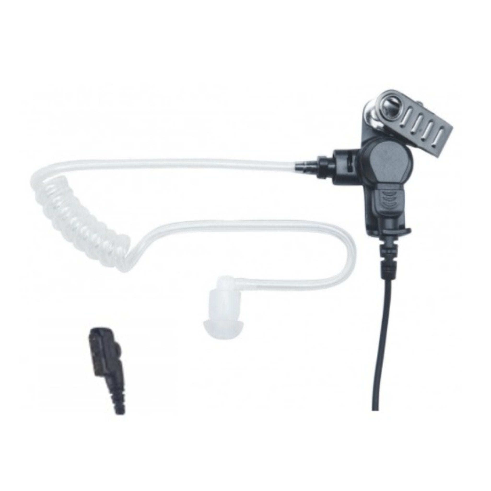 Atlantic Radio AT+1W H6 AR Acoustic Tube Earpiece - 1 Wire Fiber Optic Covert Surveillance Earpiece for Law Enforcement, Security, and Undercover Operations