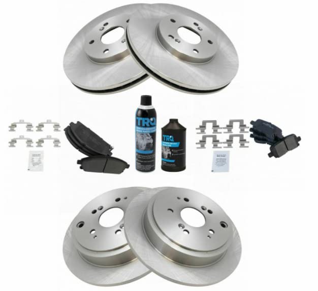 High-Performance Brake Rotor and Metallic Pad Kit - Front & Rear with Fluids - Compatible with Acura MDX SUV (2007-2023) - Perfect for City Driving, Highway Commuting & Off-Road Adventures