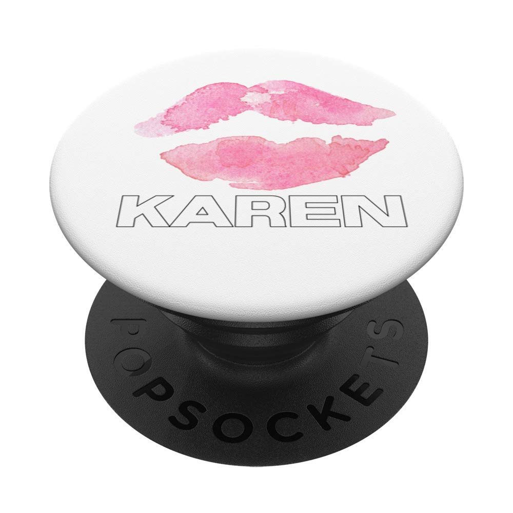 Karen Lips PopSockets - Expandable Phone Grip & Stand for iPhone, Samsung, Tablets - Perfect for Selfies, Gaming & Hands-Free Viewing