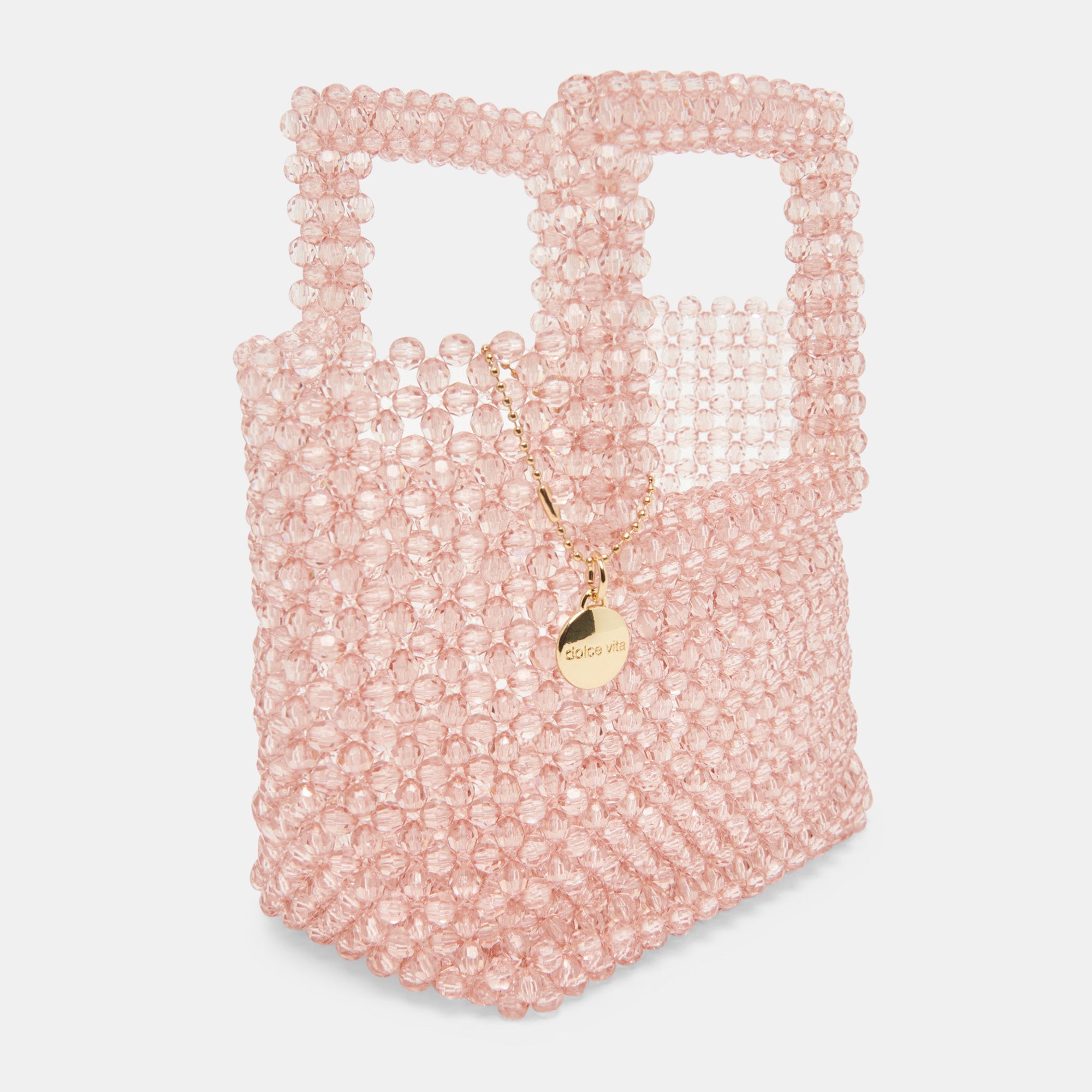 Marel Champagne Beaded Handbag for Women - Elegant Evening Clutch Purse for Parties, Weddings & Special Occasions