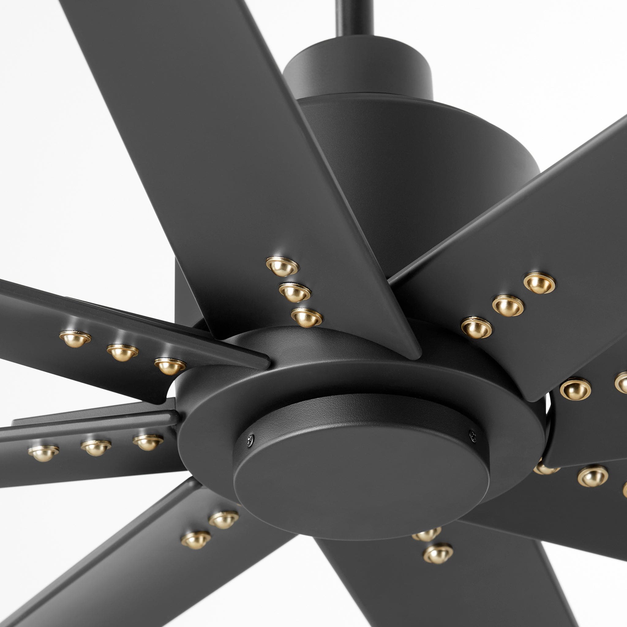 Oxygen FLEET 3 112 1515 56-Inch Ceiling Fan with Remote Control - 8 Blade Black on Black Design for Living Room, Bedroom & Outdoor Spaces