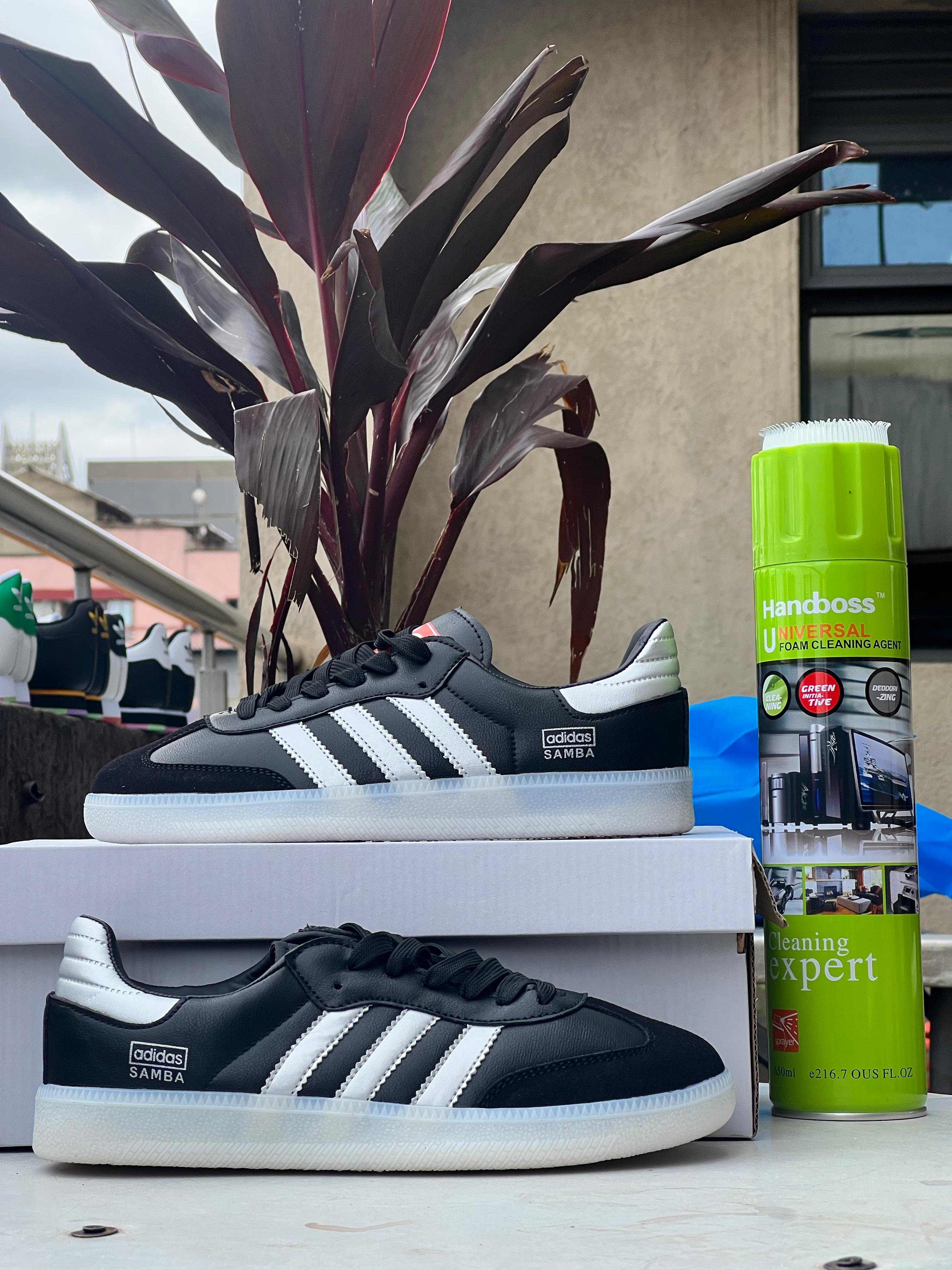 Adidas Samba OG Sneakers - Black & Silver Retro Running Shoes for Men & Women | Casual Wear, Street Style, Gym & Everyday Comfort