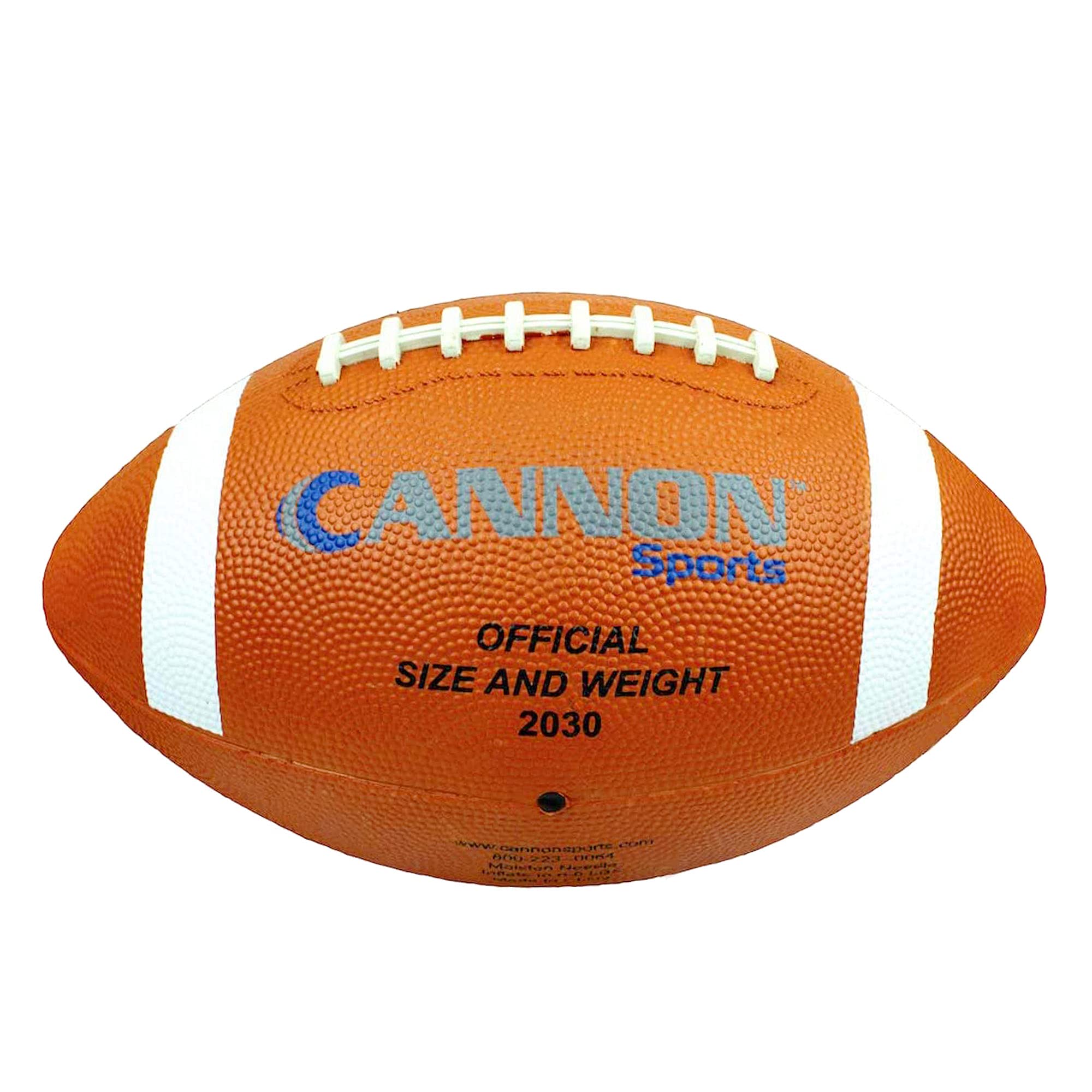 Cannon Sports Rubber Football for Outdoor Games, Training & Practice - Durable Football for Kids, Youth & Adults - Perfect for Backyard, Park & Field Play