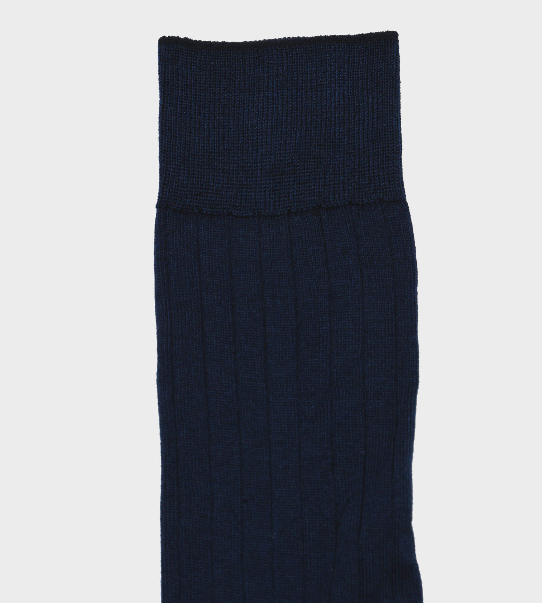 2 Pairs Men's Navy Blue Cotton Socks - Soft & Breathable Crew Socks for Casual Wear, Work & Gym - Premium Quality Cotton Socks for Men