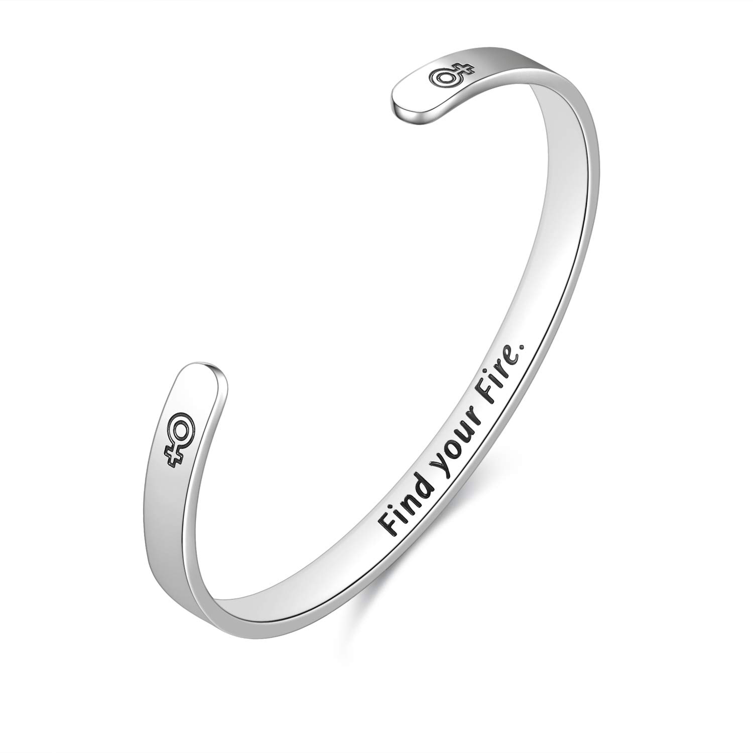 Fodizi Inspirational Bracelets for Women & Men - Keep Going Engraved Cuff Bracelet, Personalized Motivational Gift for Her, Mom, Girl, Boy - Perfect for Daily Wear, Gifts & Special Occasions