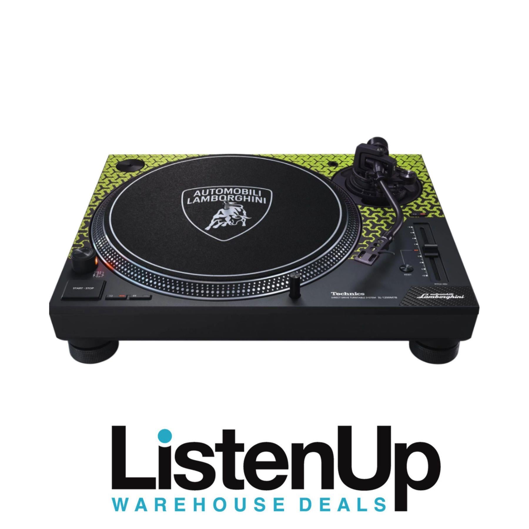 Technics SL-1200M7 Special Edition Lamborghini Direct Drive Professional DJ Turntable - Limited Clearance Open Box - Perfect for DJing, Music Production & Vinyl Collectors