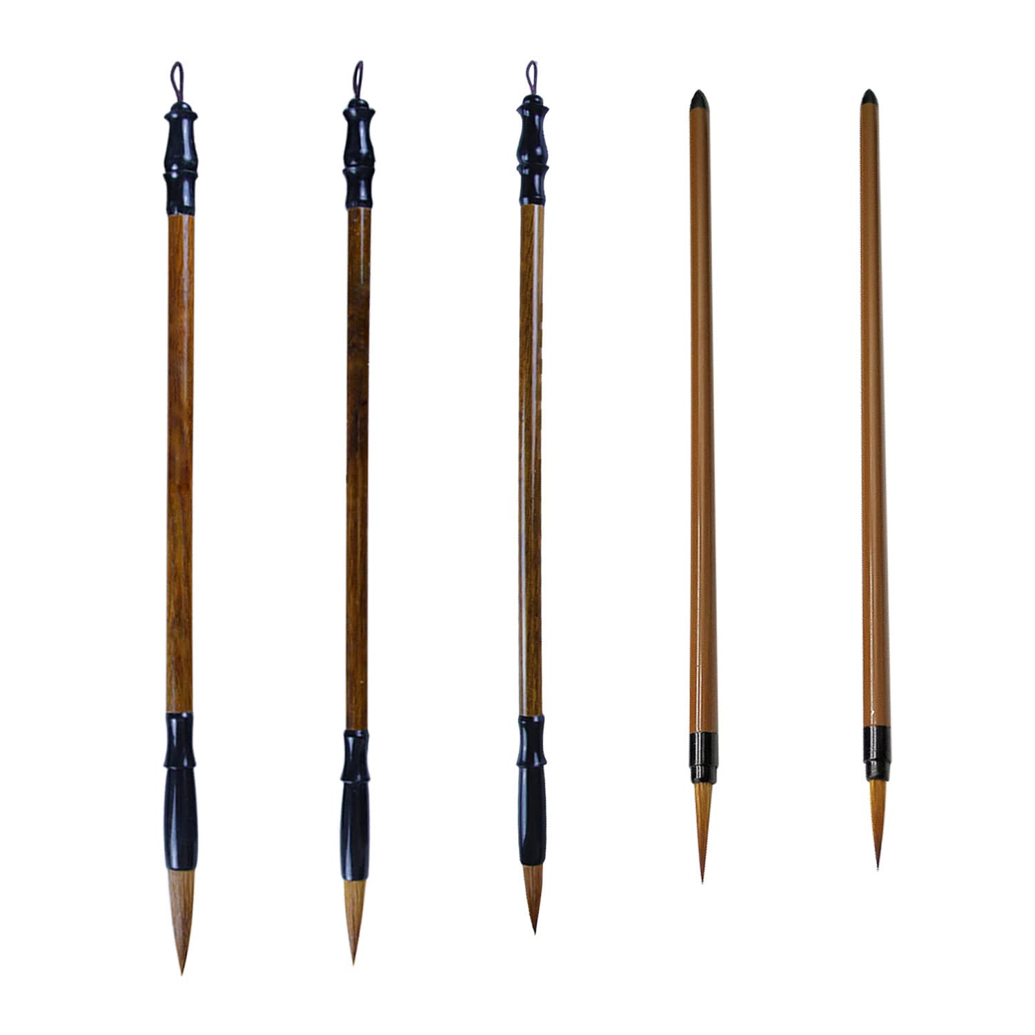Knana 5-Piece Premium Calligraphy Brush Set - Sumi-e, Watercolor & Maobi Brushes for Painting, Writing & Drawing | Perfect for Beginners, Artists & Calligraphy Enthusiasts | Ideal for Chinese Calligraphy, Watercolor Art & Sumi-e Painting