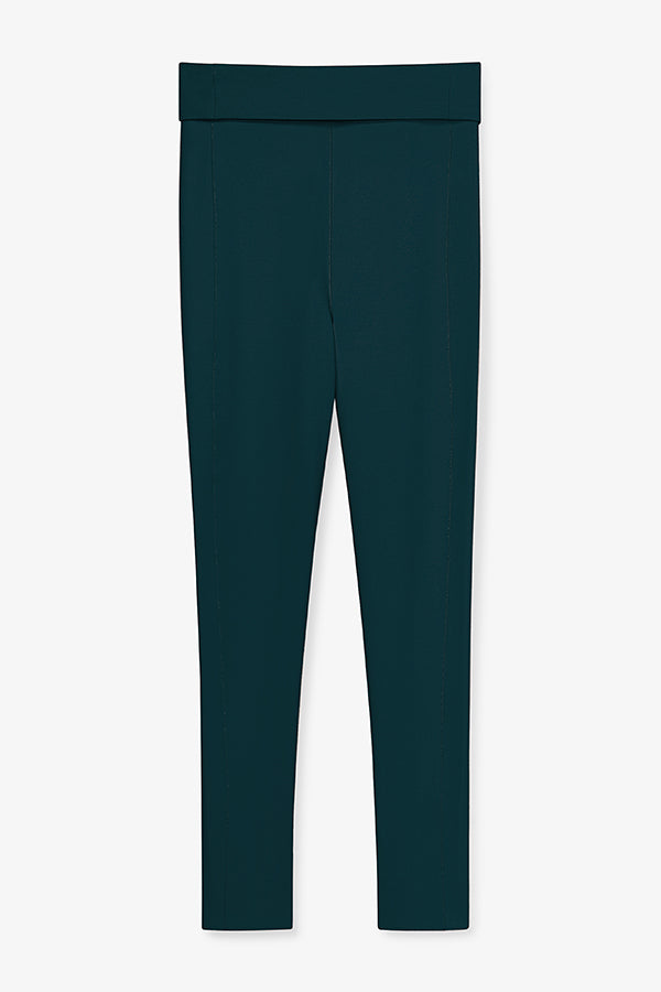 Stella Leggings - Washable Ponte Pants for Women | Comfortable & Stretchy Deep Sea Blue | Perfect for Yoga, Workout & Casual Wear