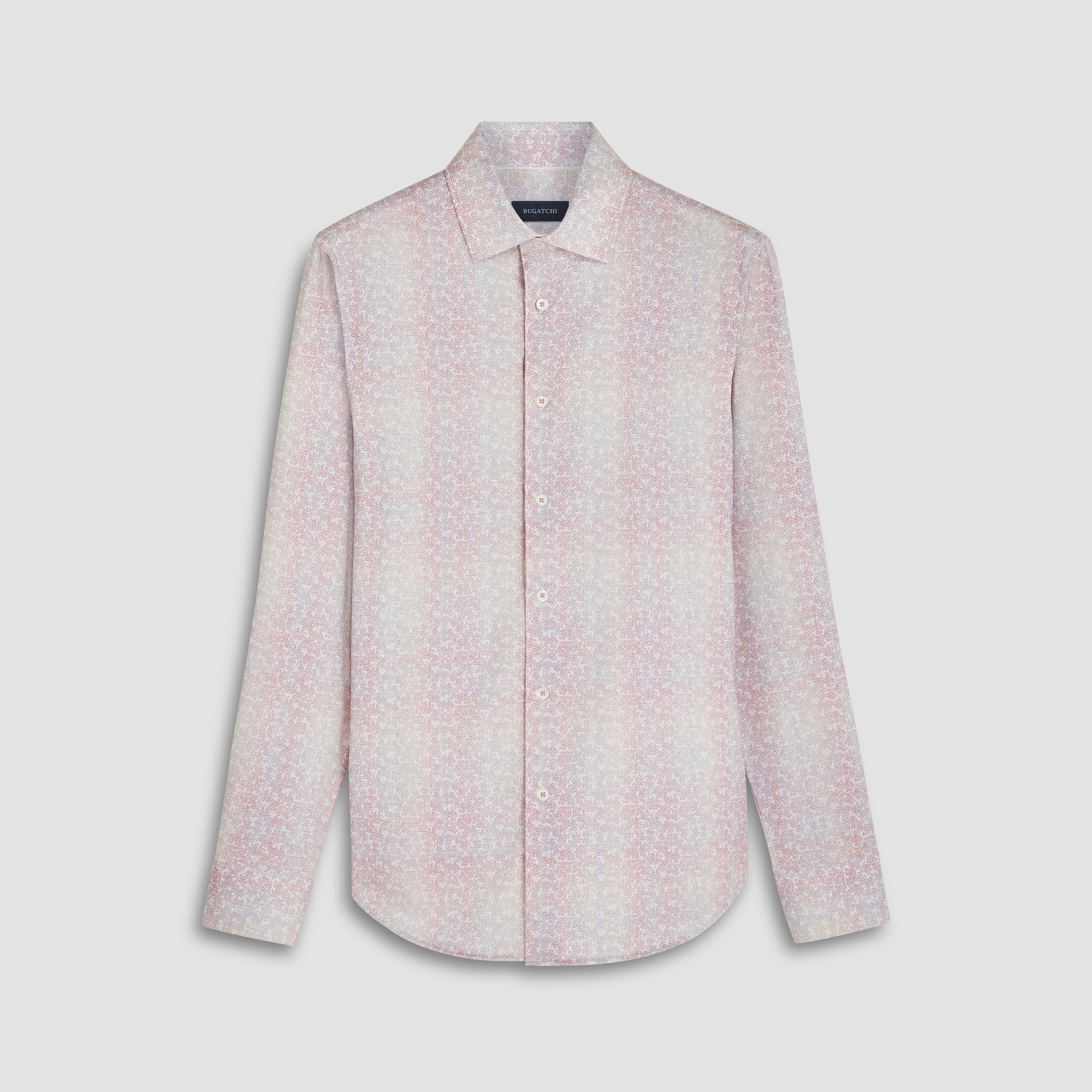 James Floral Print 100% Cotton Button-Down Shirt for Men - Casual & Business Wear, Perfect for Office, Date Night & Outdoor Activities