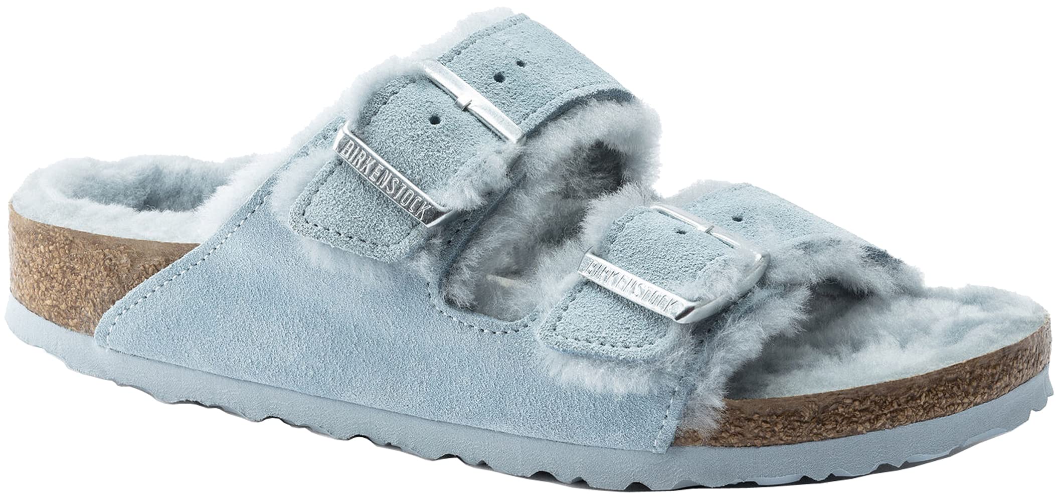 Birkenstock Women's Arizona Shearling Sandals - Soft Wool Lined Comfort Slides for Women | Cozy House Slippers & Casual Outdoor Walking Shoes