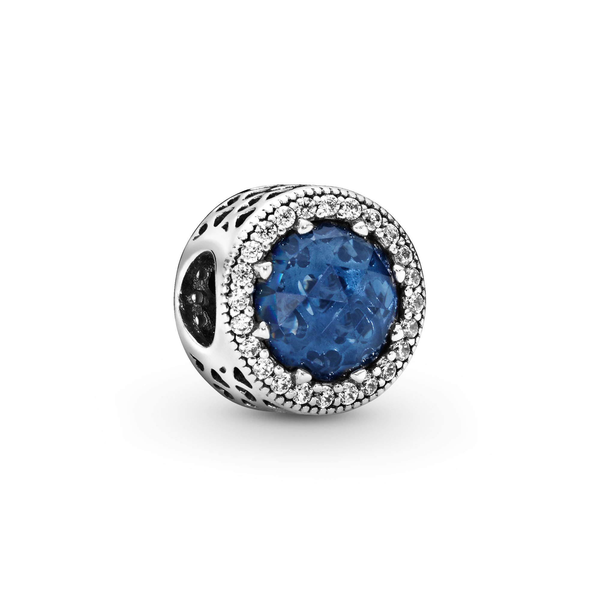 PANDORA Sparkling Dark Blue Charm Bracelet | Sterling Silver & Cubic Zirconia Jewelry | Elegant Women's Gift for Anniversary, Birthday & Special Occasions