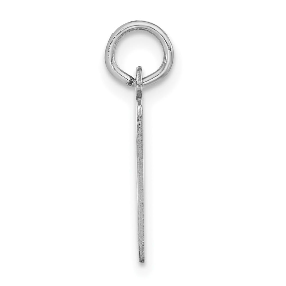 Kate Collection Sterling Silver Black Bow Bubble Block Initial H Pendant - Elegant Jewelry for Gifts & Special Occasions