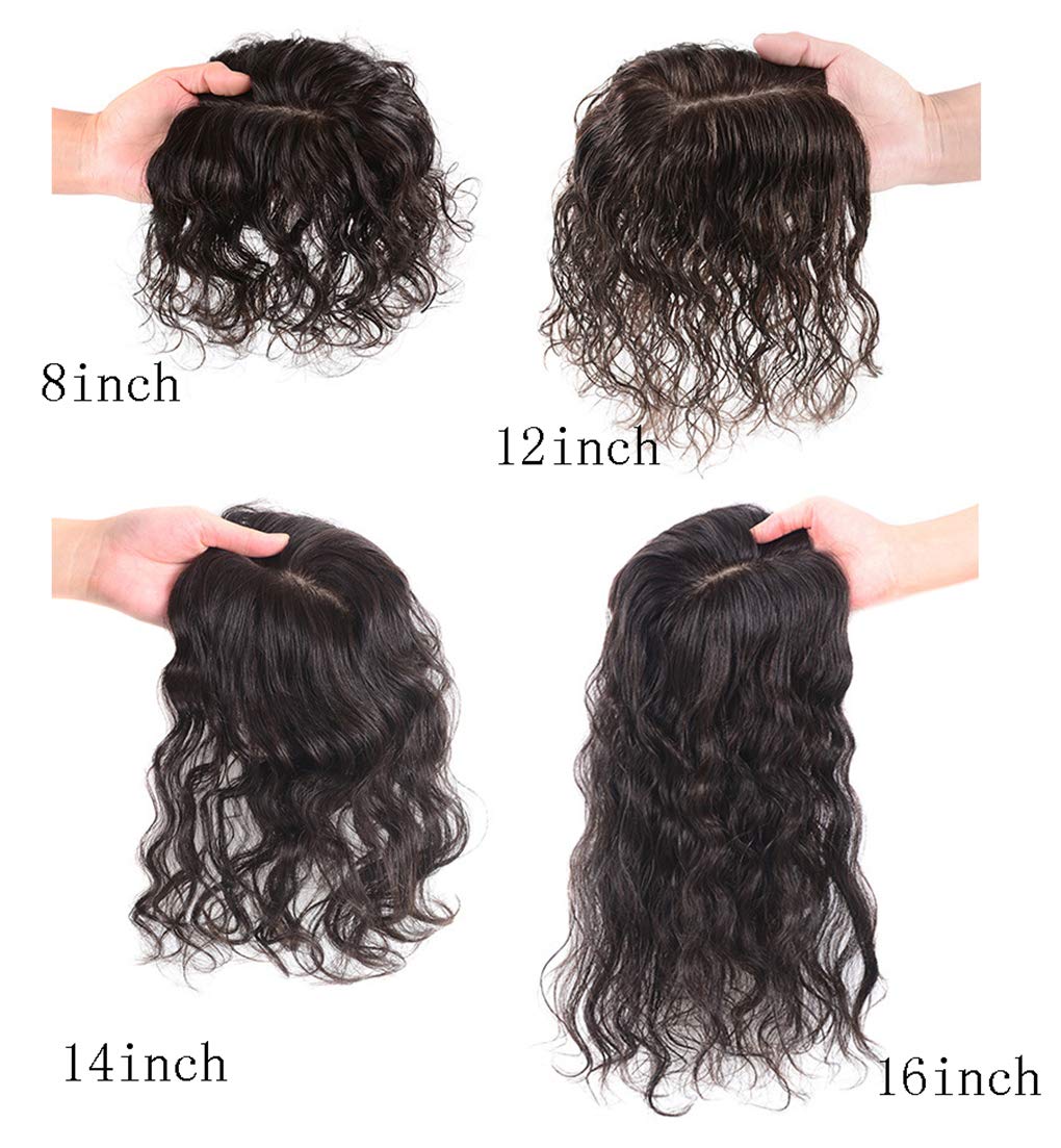 Handmade Human Hair Topper for Women - 14
