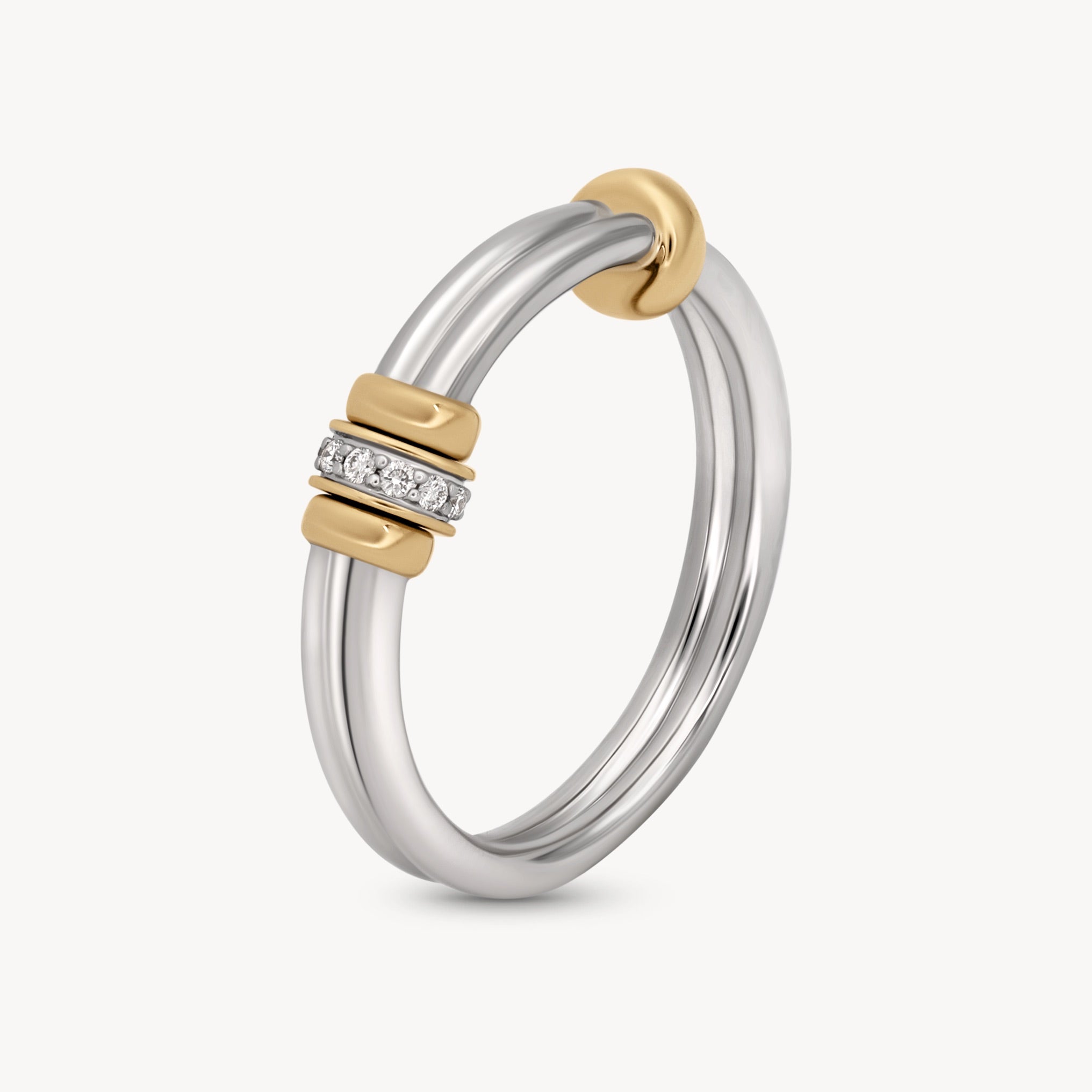 Golden Arc Ring - Elegant 14K Gold Plated Minimalist Ring for Women - Perfect for Everyday Wear, Gift Giving & Special Occasions