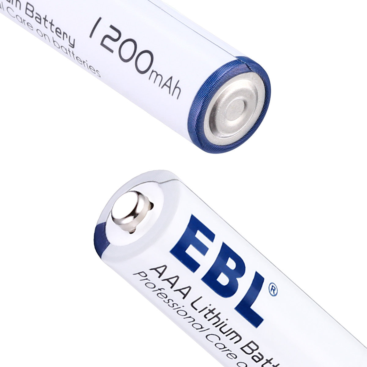 EBL 1200mAh 1.5V AAA Lithium Batteries - Long Lasting Non-Rechargeable Batteries for Cameras, Toys, Flashlights & More - 8 Pack