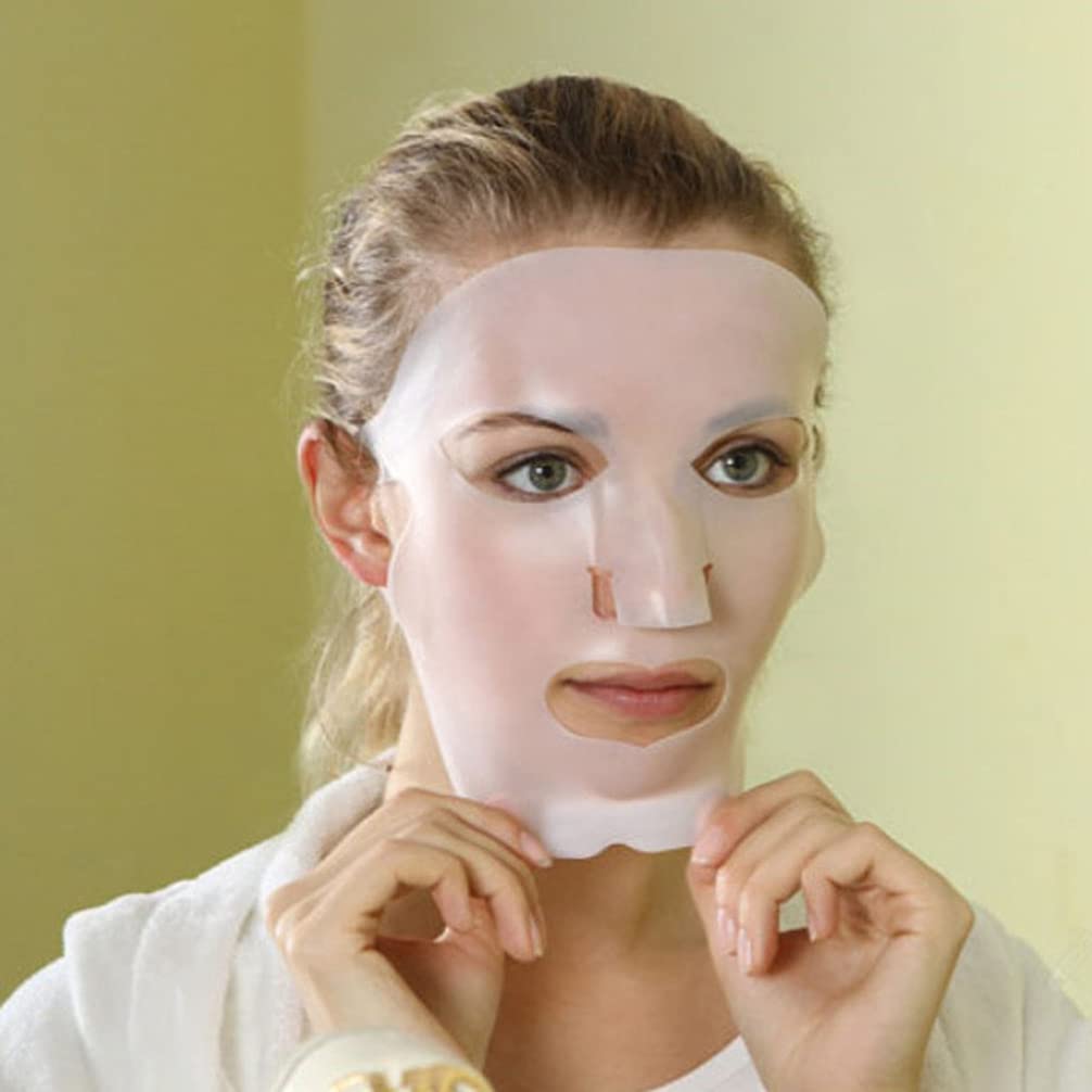 KALLORY Reusable Silicone Face Mask for Hydration & Moisturizing - DIY Skincare Cover for Dry Skin, Spa & At-Home Facial Treatments