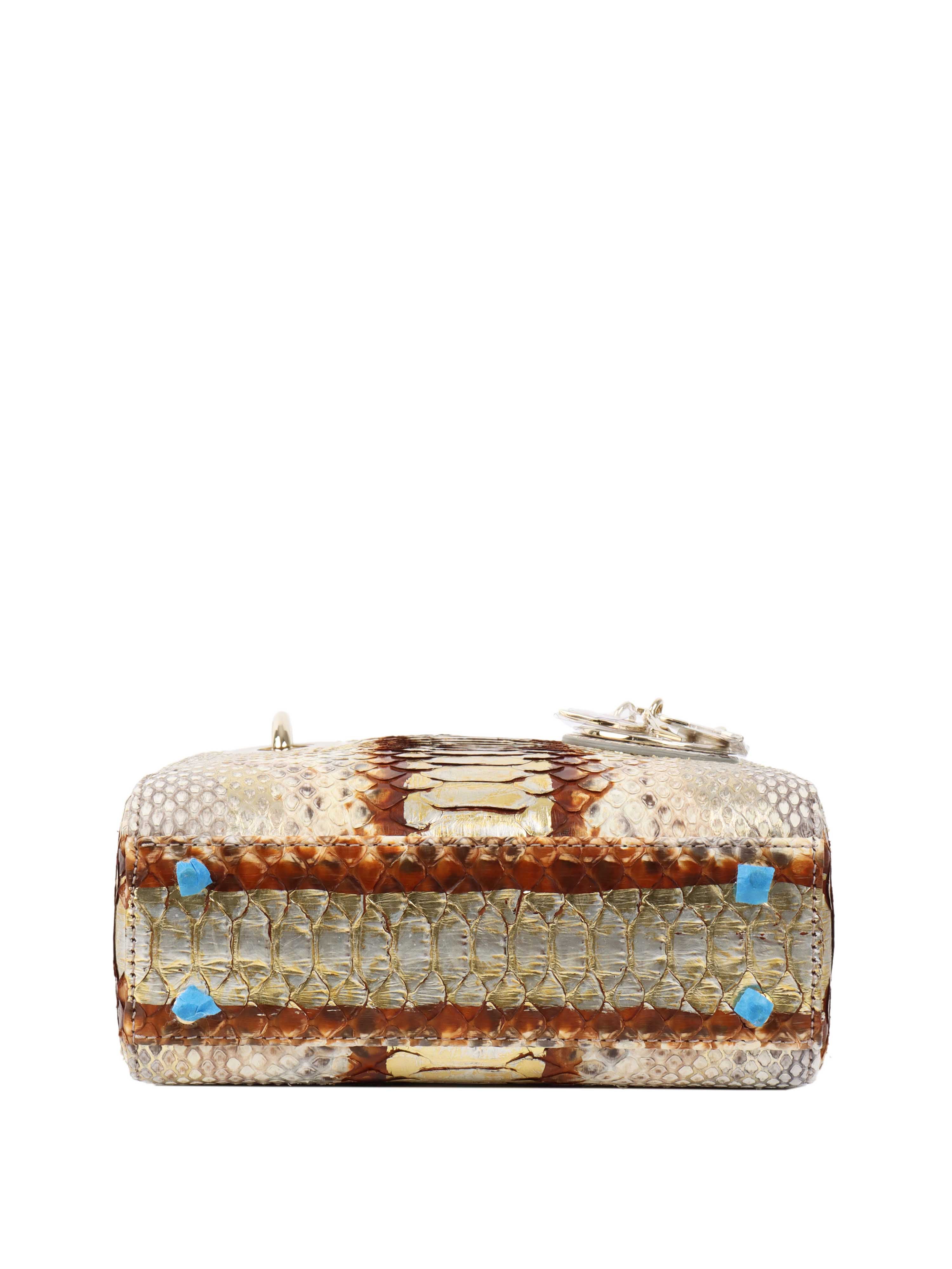 Dior Mini Python Lady Dior Handbag - Luxury Designer Crossbody Bag for Women | Perfect for Parties, Weddings & Special Occasions