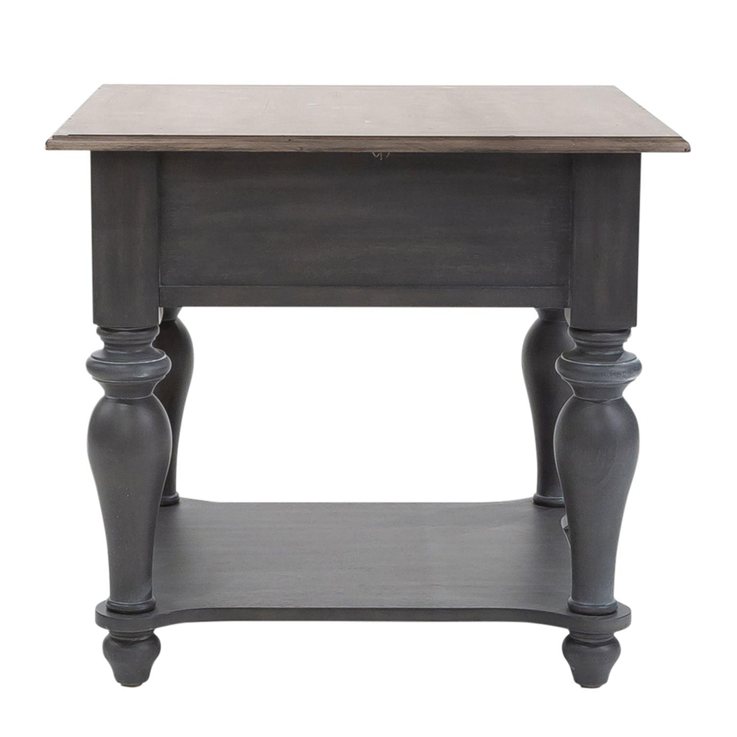 Ocean Isle End Table 303G OT1020 - Modern Side Table with Wooden Finish for Living Room, Bedroom & Office - Perfect for Coffee, Books & Decor