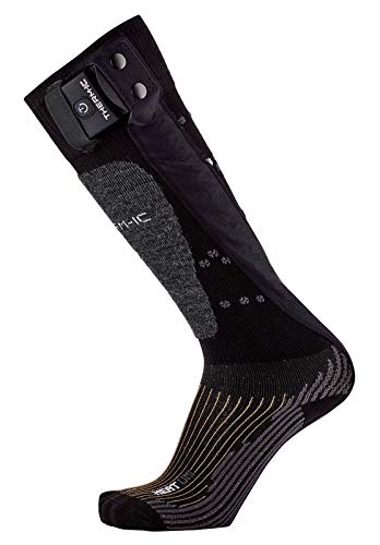 Therm-ic Powersocks Set Heat Uni + S-Pack 1400 Bluetooth Heated Socks for Men & Women - Rechargeable Battery Heating Socks for Winter Sports, Hiking & Cold Weather Activities