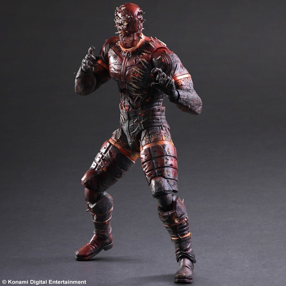 Metal Gear Solid V: The Phantom Pain - The Man on Fire Play Arts Kai Action Figure - Highly Detailed Collectible for Gamers & Anime Fans - Perfect for Display, Cosplay & Gift Giving